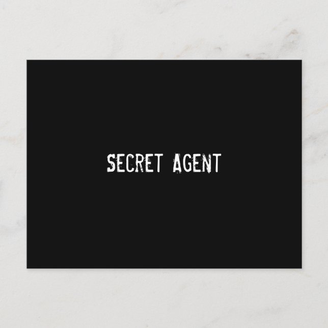 Secret Agent Vykort (Framsida)