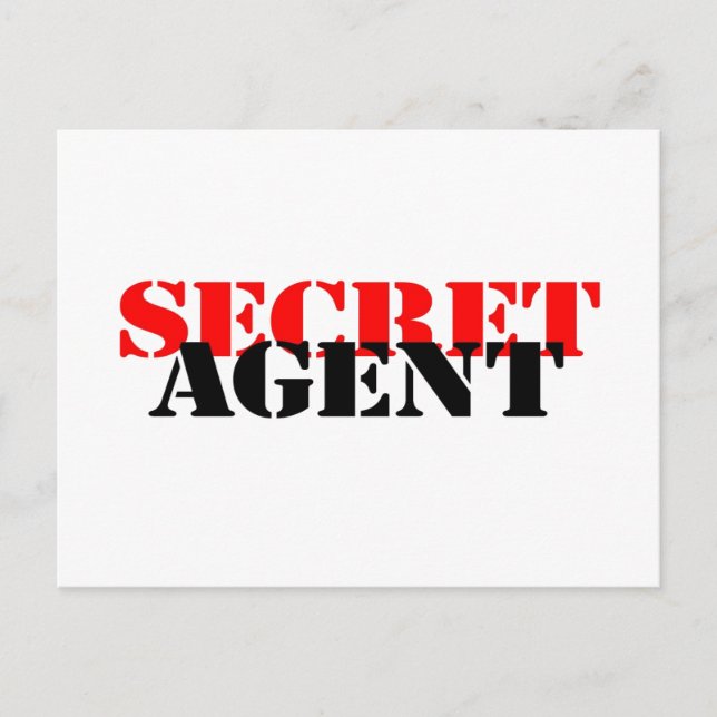 Secret Agent Vykort (Framsida)