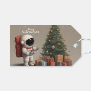 Secret Astronaut Santa Gifts under Julgran Presentetikett