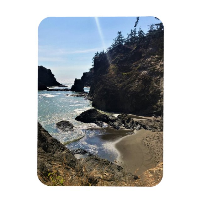 Secret Beach, Samuel H. Boardman, Oregon Magnet (Vertikal)