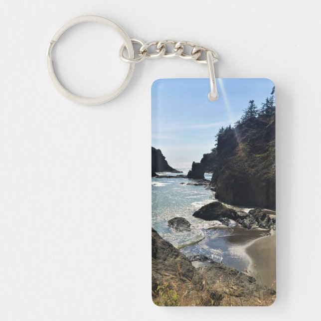 Secret Beach, Samuel H. Boardman, Oregon Nyckelring (Framsidan)