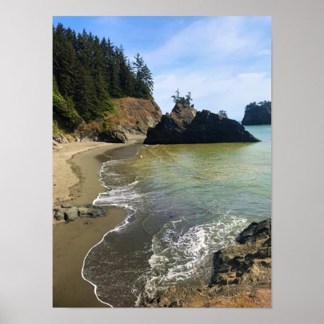 Secret Beach, Samuel H. Boardman, Oregon Poster (Framsidan)