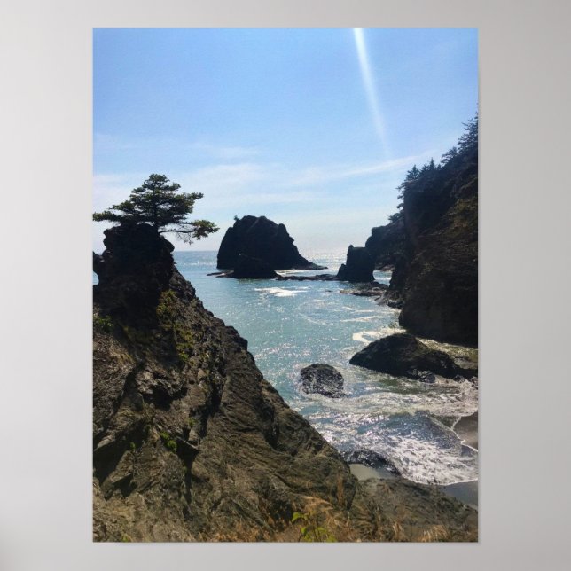Secret Beach, Samuel H. Boardman, Oregon Poster (Framsidan)