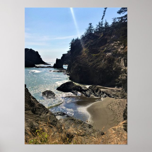 Secret Beach, Samuel H. Boardman, Oregon Poster (Framsidan)