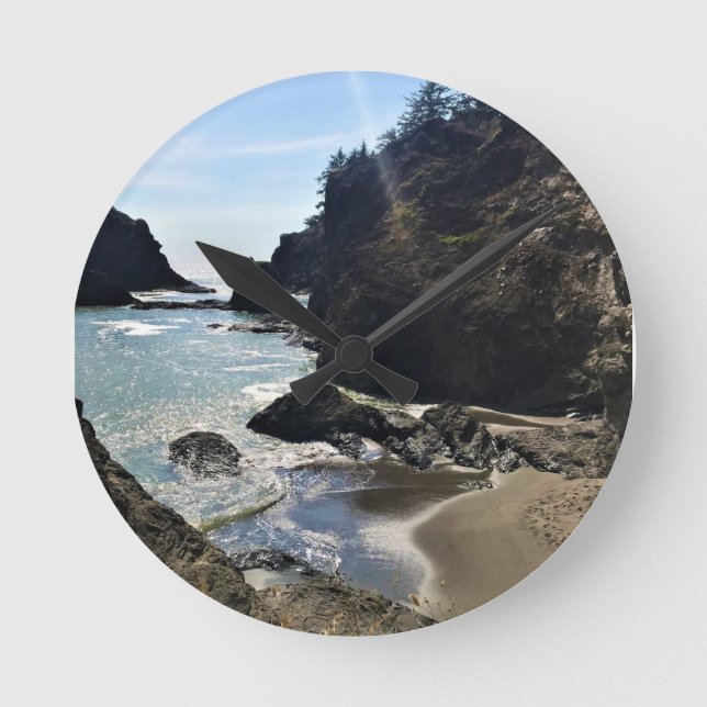 Secret Beach, Samuel H. Boardman, Oregon Rund Klocka (Framsida)