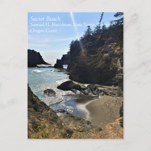 Secret Beach, Samuel H. Boardman, Oregon Vykort