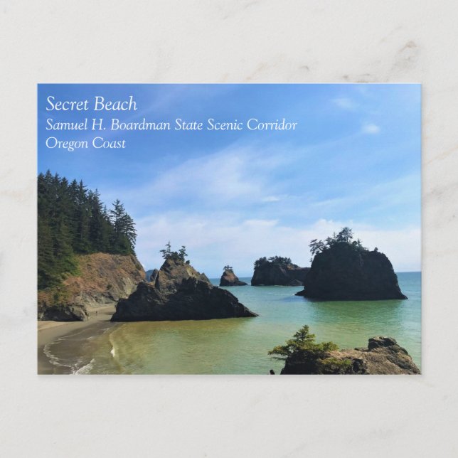 Secret Beach, Samuel H. Boardman, Oregon Vykort (Framsida)