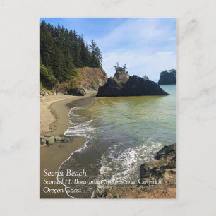 Secret Beach, Samuel H. Boardman, Oregon Vykort