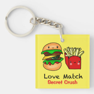Secret Crush Kawaii burger fries anpassade