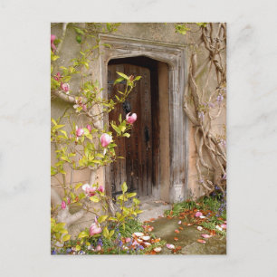Secret Fairy Door to magic Land / Flower Kingdom Vykort