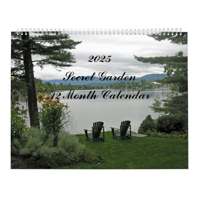 Secret Garden 12 månaders blomkalender Kalender (Omslag)