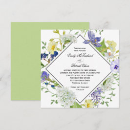 Secret Garden Boho Wildblommor Bröllop Inbjudningar
