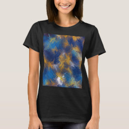 Secret Garden - Deep Blue och Brown T Shirt