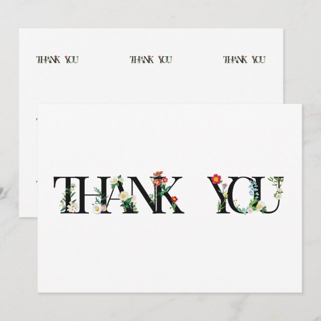 SECRET GARDEN FONT TACK KORT (Fram/baksida)