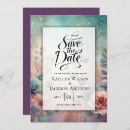 Secret Garden in Evening Glow Bröllop Spara Datumet