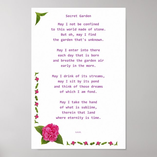 Secret Garden Poster (Framsidan)