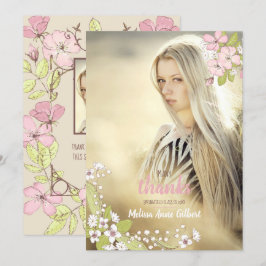 Secret Garden Studenten Tack Photo Inbjudningar