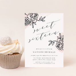 Secret Garden Sweet sixteen-inbjudan Inbjudningar