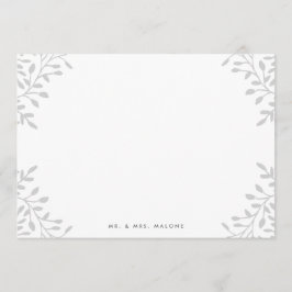 Secret Garden Wedand Stationery - Grått Anteckningskort