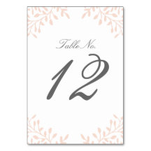 Secret Garden Wedding Bordsnummer - 