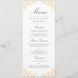 Secret Garden Wedding Dinner Menu - Senard Gult Meny