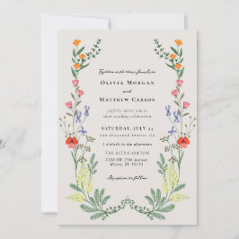 Secret Garden Wedding Inbjudningar