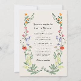 Secret Garden Wedding Inbjudningar