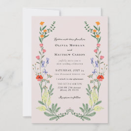 Secret Garden Wedding Inbjudningar