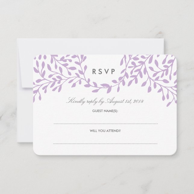Secret Garden Wedding OSA - Orchid Kort (Framsida)