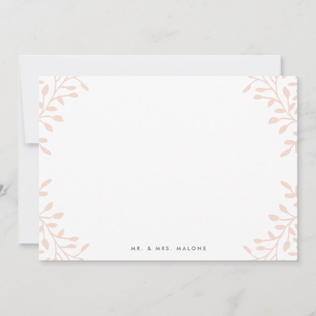 Secret Garden Wedding Stationery -  Anteckningskort (Framsida)