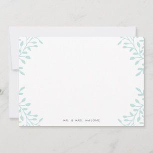 Secret Garden Wedding Stationery - Mint Anteckningskort