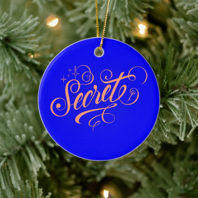 Secret - julgransprydnad keramik (Träd)