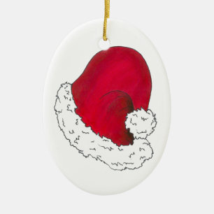 Secret Jultomten Red Hat jul Helgdag Julgransprydnad Keramik