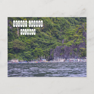 Secret Lagoon i El Nido Palawan Vykort