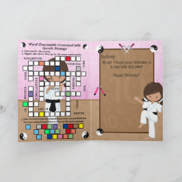 Secret Message Grattis på födelsedagen Kort