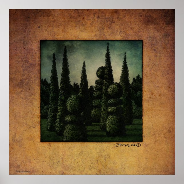 Secret Moonrise Garden Art Poster (Framsidan)