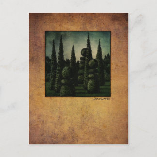 Secret Moonrise Garden Art Vykort