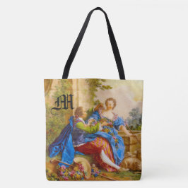 Secret Romantik Girly Monogram Personalize Tygkasse