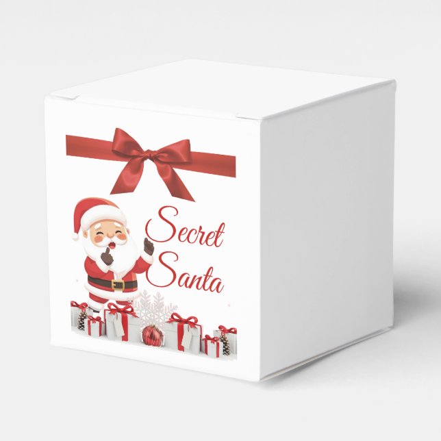 Secret Santa Gift Box Presentaskar (Framsidan Sidan)