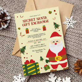 Secret Santa Gift Exchange Inbjudningar