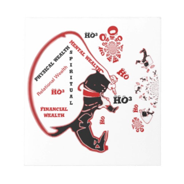Secret Santa Gift - välstånd och välstånd Anteckningsblock (Framsida)