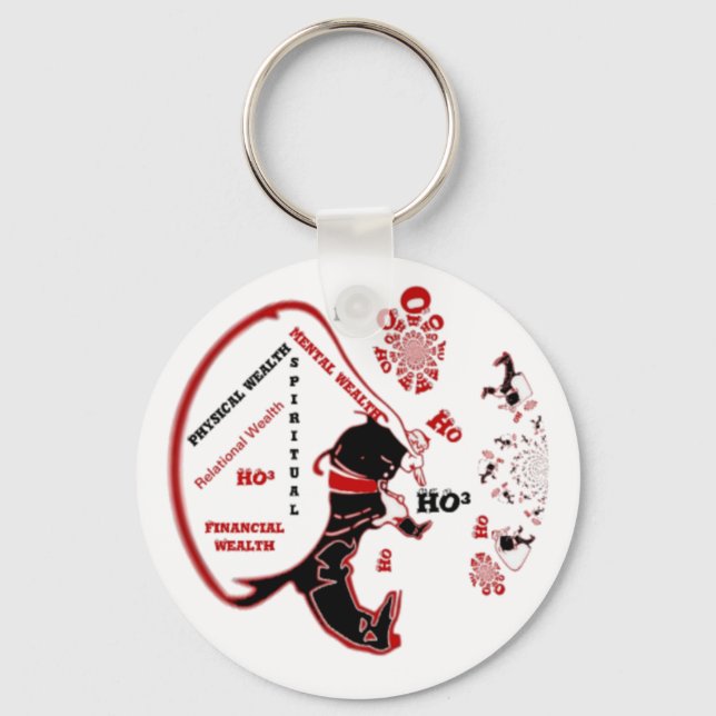 Secret Santa Gift - välstånd och välstånd Nyckelring (Framsida)