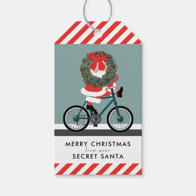 Secret Santa Ideas Gift Märkres Presentetikett (Framsidan)