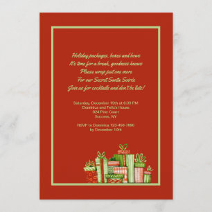 Secret Santa Party-inbjudan Inbjudningar
