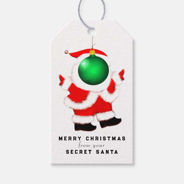 Secret Santa Presentetikett (Framsidan)