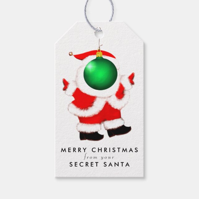 Secret Santa Presentetikett (Framsidan)