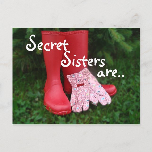 Secret Secret Secret Boots Postcard2 - anpassa Vykort (Framsida)