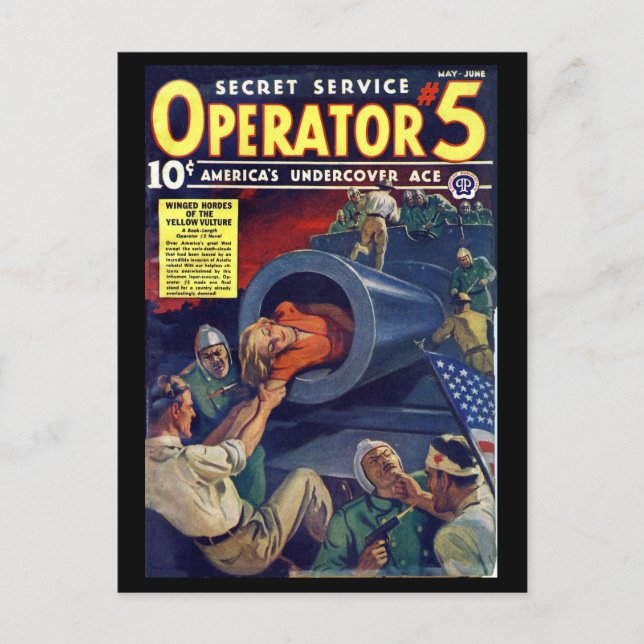 Secret Service Operator 5 - May-Jun 1939a_Pulp Art Vykort (Framsida)