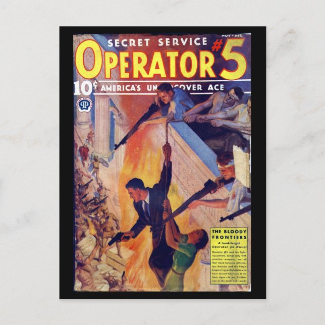 Secret Service Operator 5 - nov-dec 1937a_Pulp Art Vykort (Framsida)
