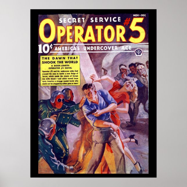Secret Service Operator 5 - nov-dec 1938a_Pulp Art Poster (Framsidan)